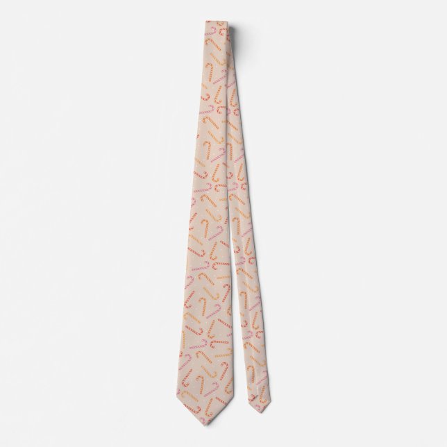 Cravate Motif sucre de canne doux (Devant)