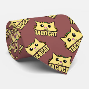 Cravate Motif Taco Cat