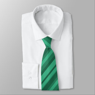 Cravate Motif vertical rayé dans les tons verts