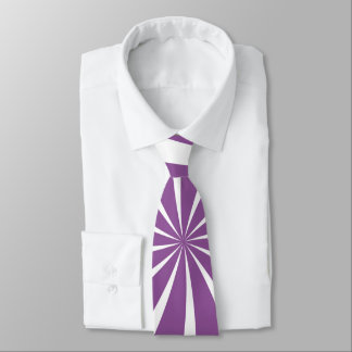 Cravate Motif violet et blanc