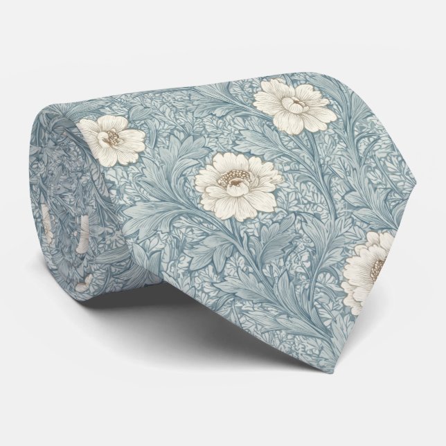 Cravate Motif William Morris (Roulé)