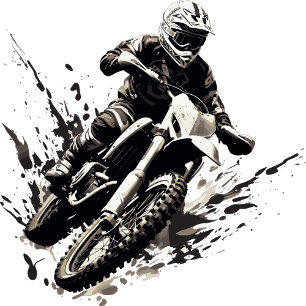 Cravate Motocyclette Moto Motocross Sport