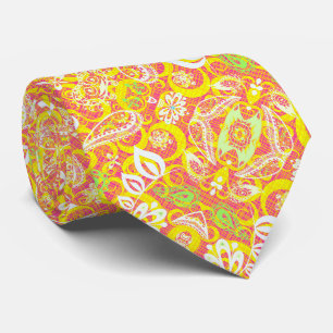 Cravate Mug à motif de fleurs jaunes roses mignon