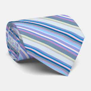 Cravate Multicolore Vert/Gris/Beige/Rose/Violet/Bleu