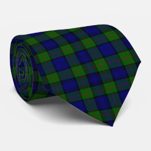 Cravate Murray tartan bleu vert plaid