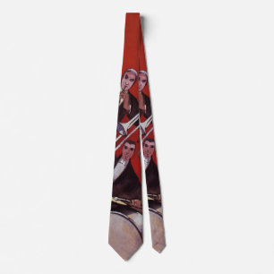 Cravate Musique vintage, Art Déco Musique Jazz Band Jammin