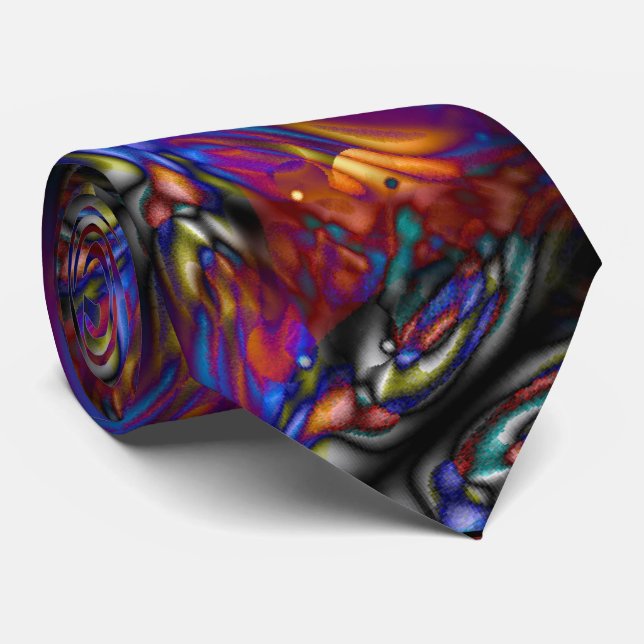 Cravate Mystic Butterfly cool art abstrait moderne (Roulé)