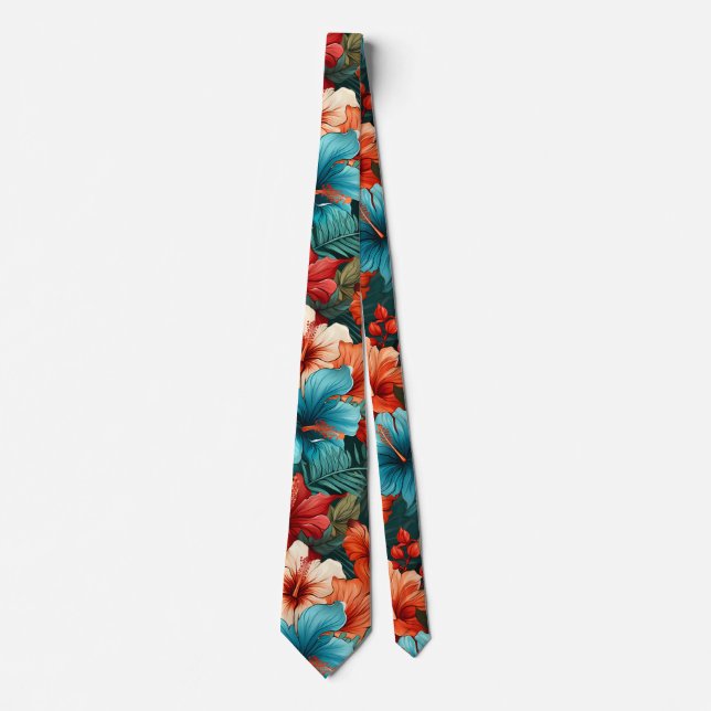 Cravate N° 30 Motif floral (Devant)