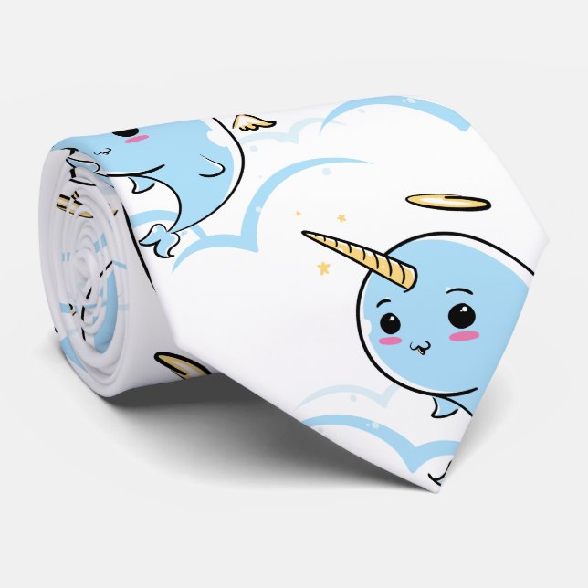 Cravate Narwhal Angel Cutie (Roulé)