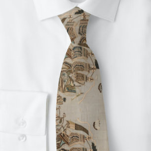 Cravate Navires Victoriens Motifs Turcs Tan Clipper