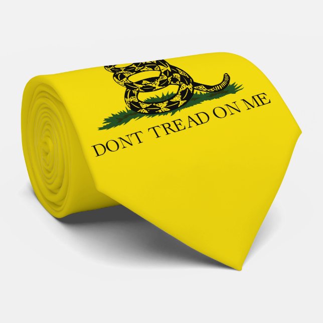 Cravate Ne pas taper sur le drapeau de Me Gadsden (Roulé)