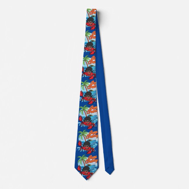 Cravate Necktie de crabe drôle (Devant)