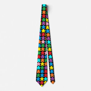 Cravate Necktie de Multicolore Meeples