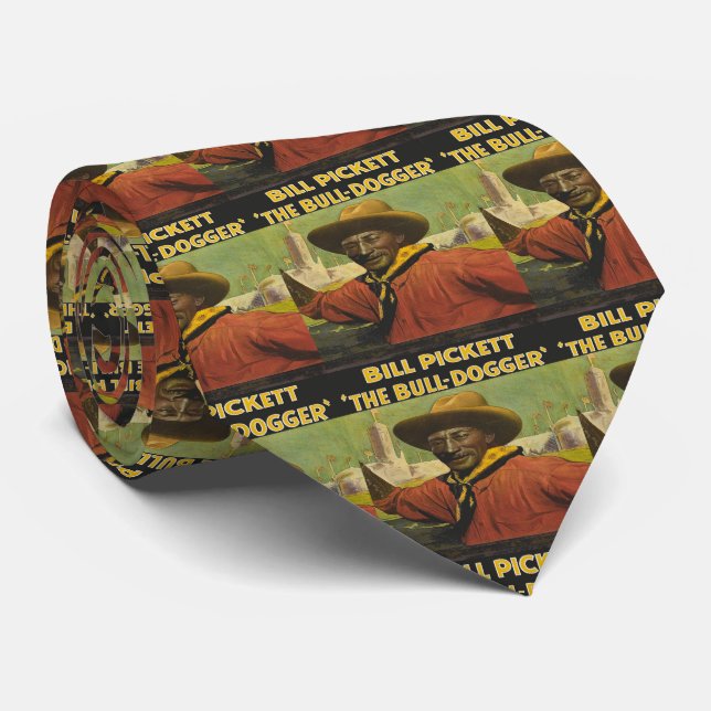Cravate Necktie de Steer Wrestler (Roulé)