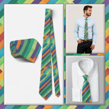 NECKTIE - Diagonales multicolores