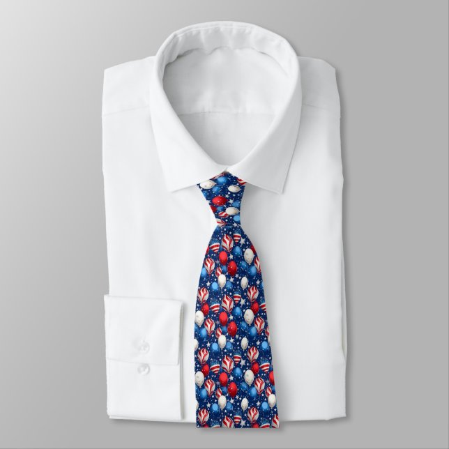 Cravate Necktie patriotique (Attaché)