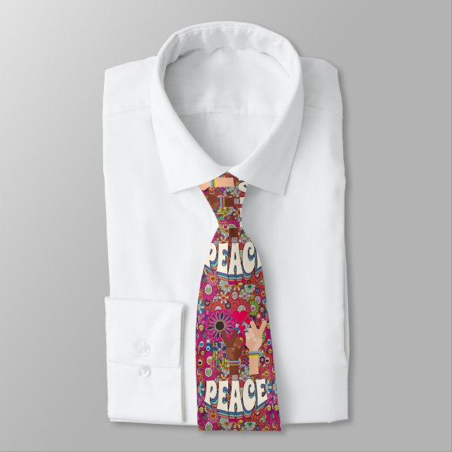 Cravate Necktie pour la paix (Attaché)