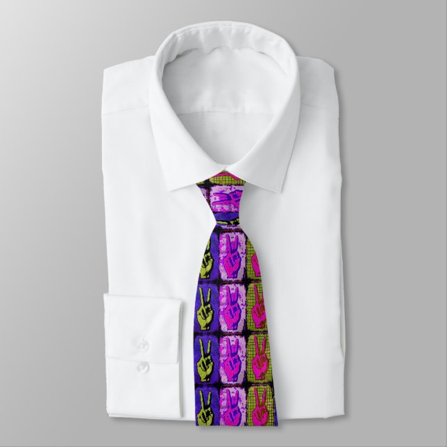 Cravate Necktie pour la paix (Attaché)