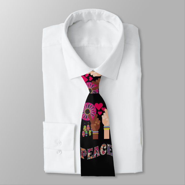 Cravate Necktie pour la paix (Attaché)