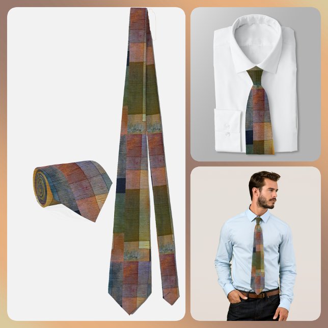 Cravate NECKTIE - Tons Brown et plus - Patchwork (Créateur téléchargé)