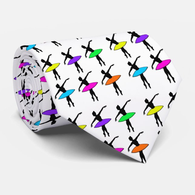 Cravate Neon Ballerinas Ballet Dance Enseignant Danser Cra (Roulé)