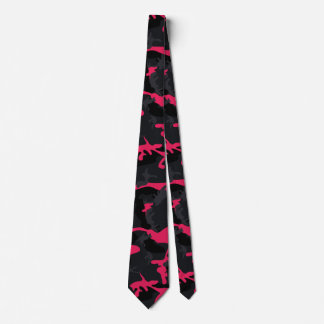 Cravate Neon Pink souligne Camo