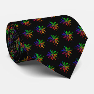 Cravate Neon Rainbow Art