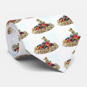 Cravate Nid de bonbons Bunny de Pâques