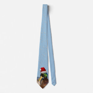 Cravate Noël à Père Noël Mallard