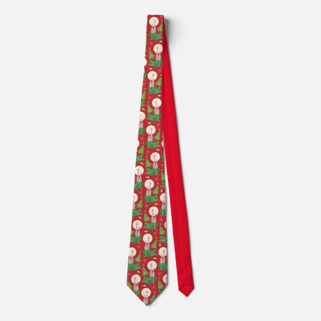 Cravate Noël Chat Necktie (Devant)