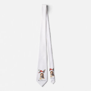 Cravate Noël Kangaroo, personnalisable
