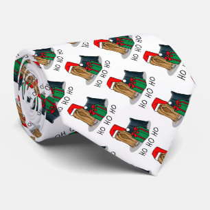 Cravate Noël Santa Hat Yorkshire Terrier Yorkie Cute