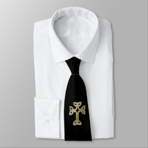 Cravate noeud de croix celtique