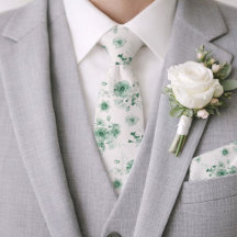 Noeud papillon de mariage floral vert sauge
