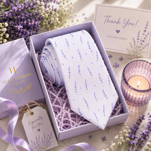 Cravate Nœud papillon lavande violet floral