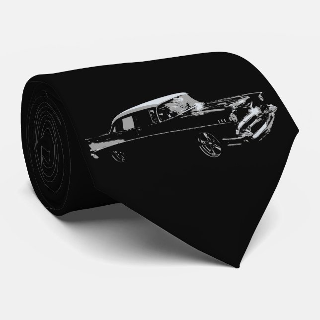 Cravate Noir classique (Roulé)