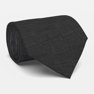 Cravate noire de couleur solide pour hommes