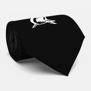 Cravate noire de requin chic