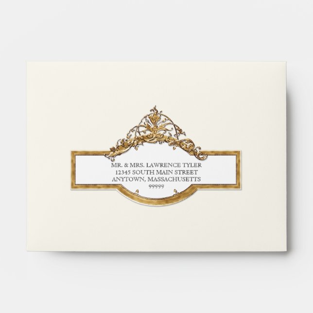 Cravate noire Elégance 2, Enveloppes à couplage do (Devant)
