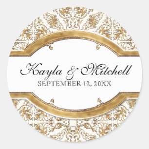 Cravate noire Elégance 2, Sticker à couplage d'or