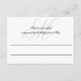 Cravate noire Noir Blanc RSVP pour mariage