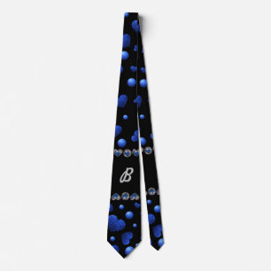 Cravate Nom personnalisé, motif de parties scintillant coe