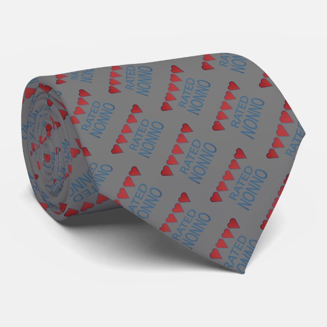 Cravate Nonno Cinq Coeurs (Roulé)