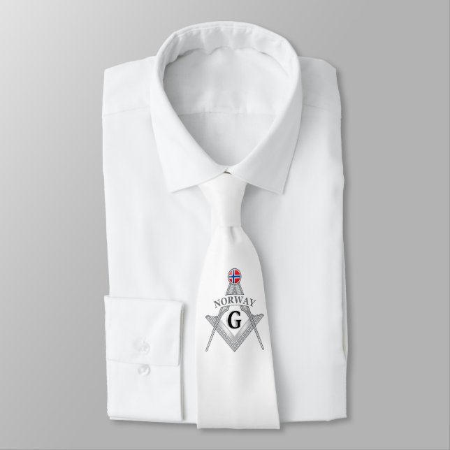 Cravate Norway freemasonry sign (Attaché)