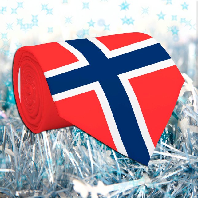 Cravate Norwegian Flag & Norvège affaires, voyage / sports (Créateur téléchargé)