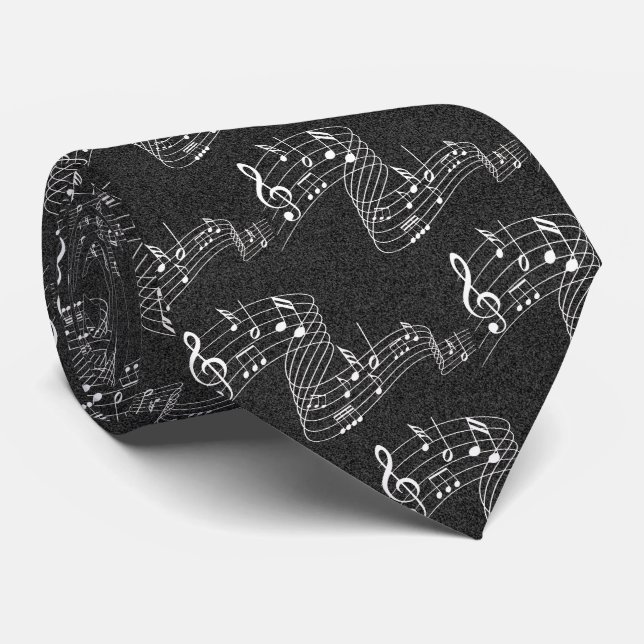 CRAVATE NOTES MULTI-MUSIQUES- (Roulé)