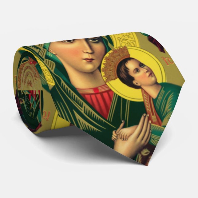 Cravate notre dame d'aide perpétuelle (Roulé)