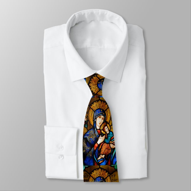Cravate notre dame d'aide perpétuelle (Attaché)