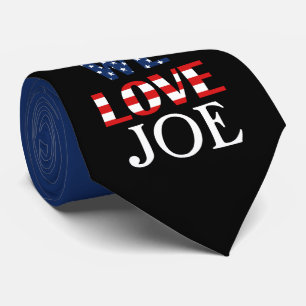 Cravate Nous aimons Joe, Drapeau Américain