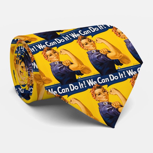 Cravate Nous pouvons le faire ! Rosie le cool de cru de (Roulé)